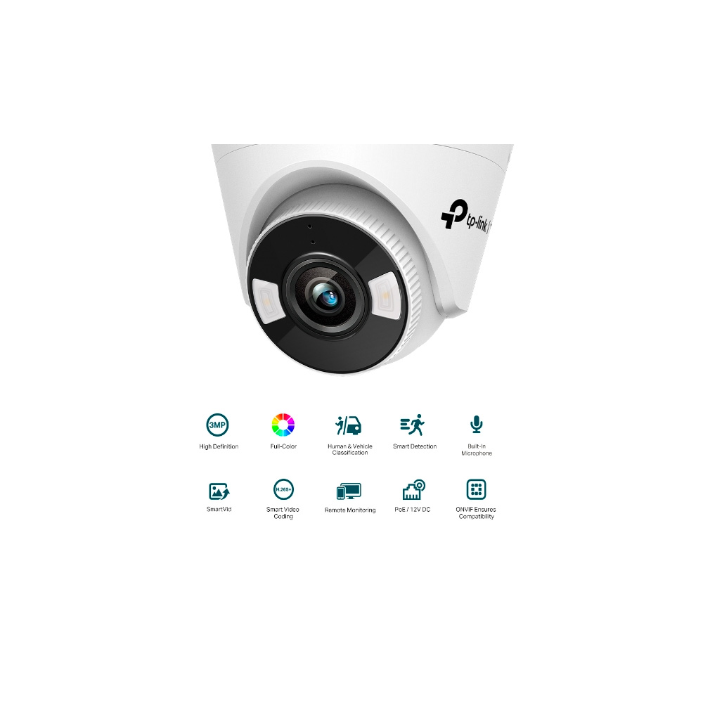 3MP Full-Color Turret Network Camera