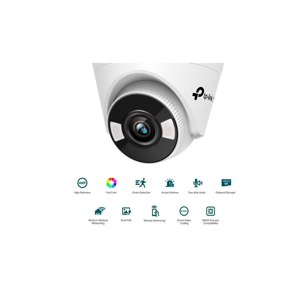 4MP Full-Color Turret Network Camera
