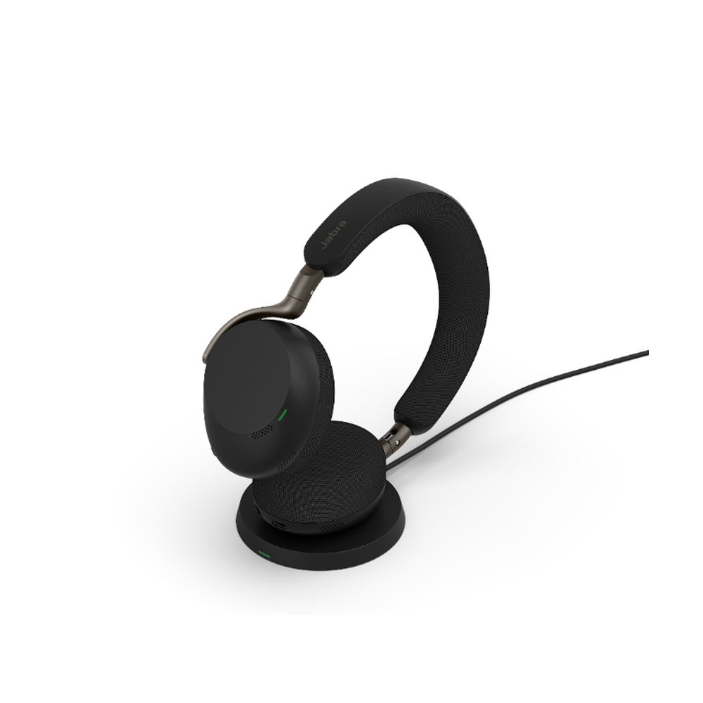 Jabra Evolve3 75 UC, Link390a, Black, With wireless charging pad Jabra Evolve3 75 UC, Link390a, Black, With wireless charging pad