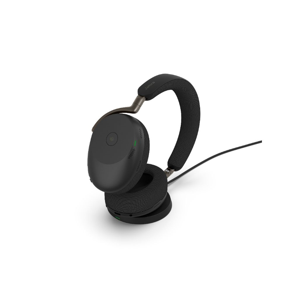Jabra Evolve3 85 UC, Link390c, Black With wireless charging pad Jabra Evolve3 85 UC, Link390c, Black With wireless charging pad