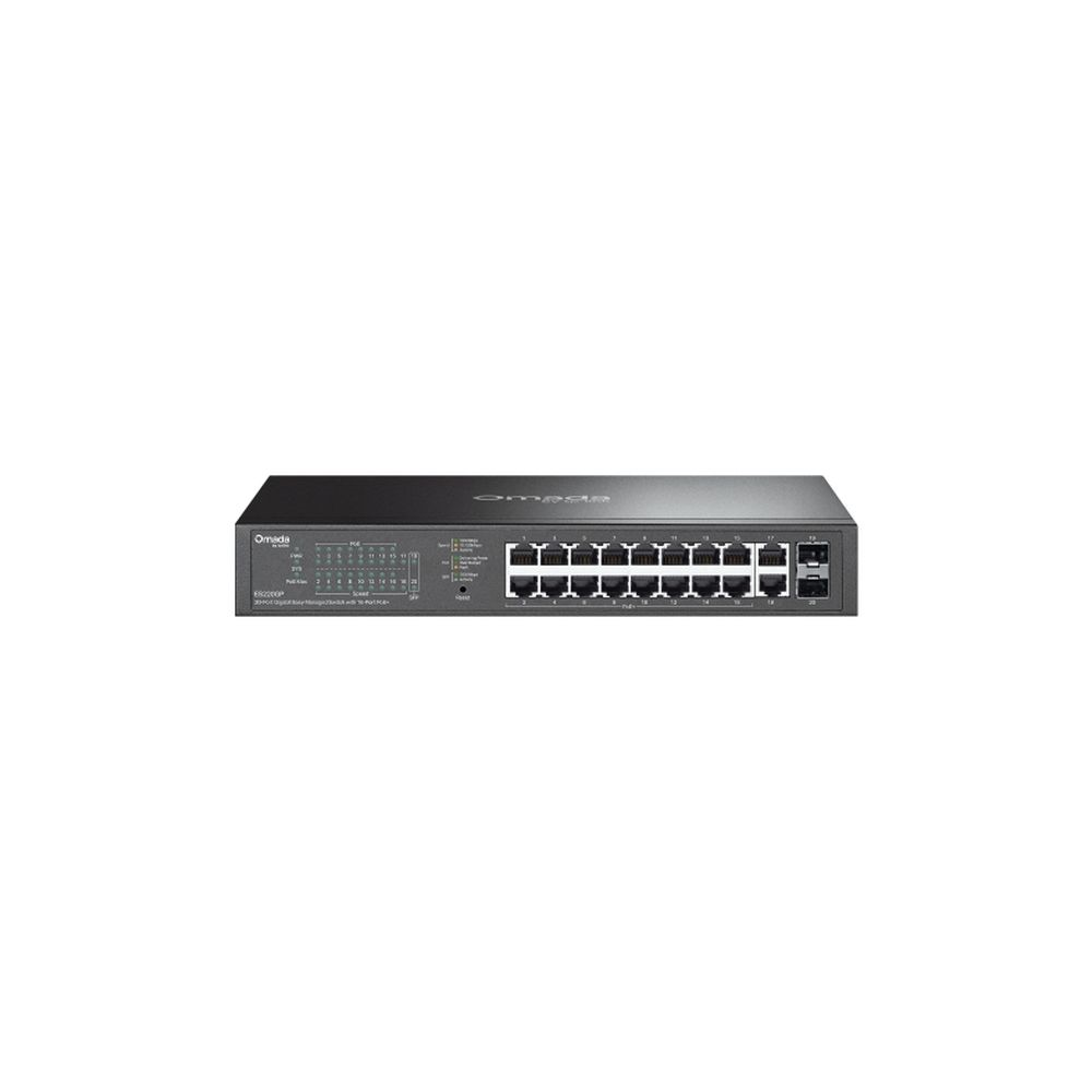 Omada 20-Port Gigabit Easy Managed Switch with 16-Port PoE+