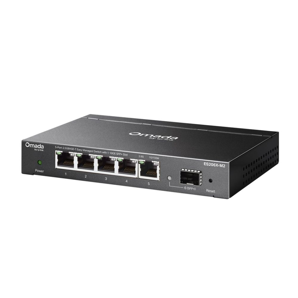 Omada 5-Port 2.5GBASE-T Easy Managed Switch with 1 10GE Omada 5-Port 2.5GBASE-T Easy Managed Switch with 1 10GE