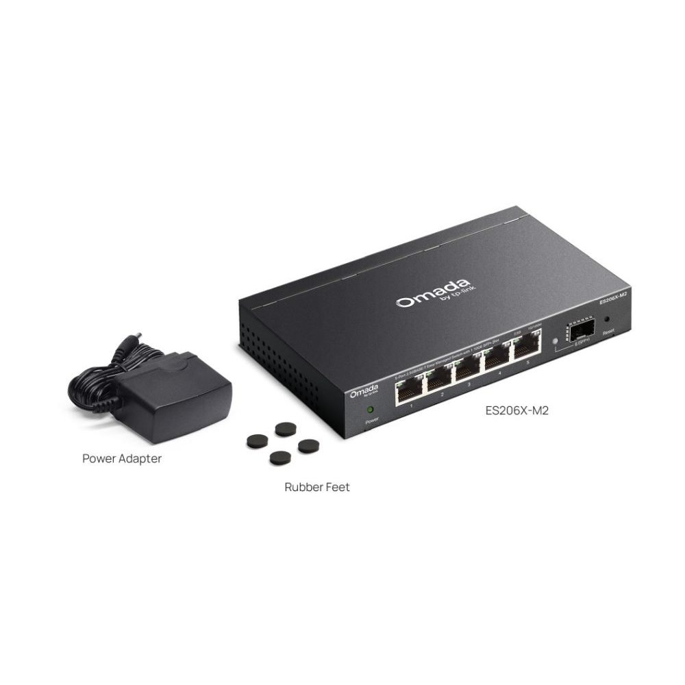 Omada 5-Port 2.5GBASE-T Easy Managed Switch with 1 10GE Omada 5-Port 2.5GBASE-T Easy Managed Switch with 1 10GE