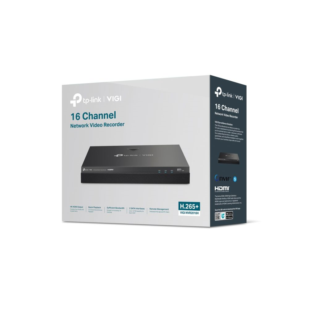 VIGI 16 Channel Network Video Recorder 4K HDMI