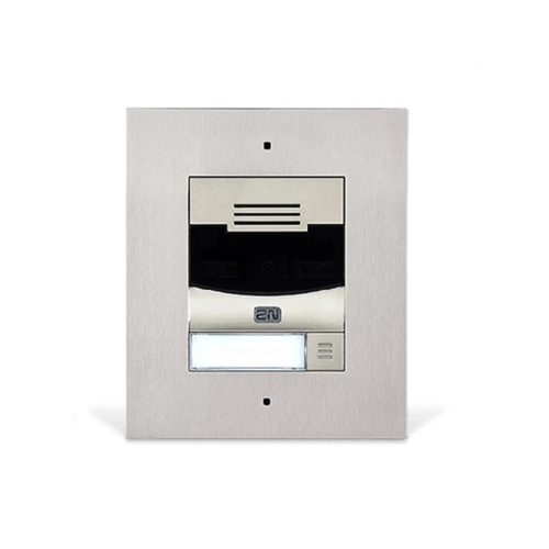 2N IP Solo inbouw intercom met camera (zilver) 2N IP Solo inbouw intercom met camera (zilver)