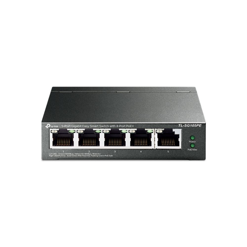 5-Port Gigabit Easy Smart Switch with 4-Port PoE+ 5-Port Gigabit Easy Smart Switch with 4-Port PoE+