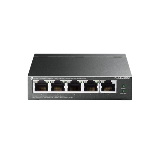 5-Port Gigabit Easy Smart Switch with 4-Port PoE+ 5-Port Gigabit Easy Smart Switch with 4-Port PoE+