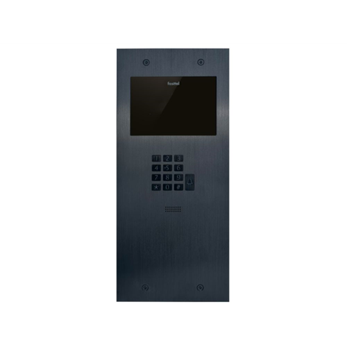 Doorphone Entry 1 knop + keyboard GROOT black alu t.b.v. uitbreiding kit Doorphone Entry 1 knop + keyboard GROOT black alu t.b.v. uitbreiding kit
