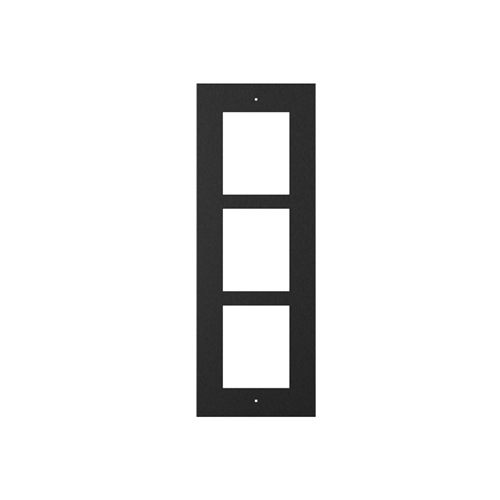 Flush installation frame, 3 modules Zwart (9155016 nodig)