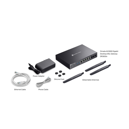 Omada AX3000 Wi-Fi 6 Gigabit Desktop DSL Gateway Omada AX3000 Wi-Fi 6 Gigabit Desktop DSL Gateway