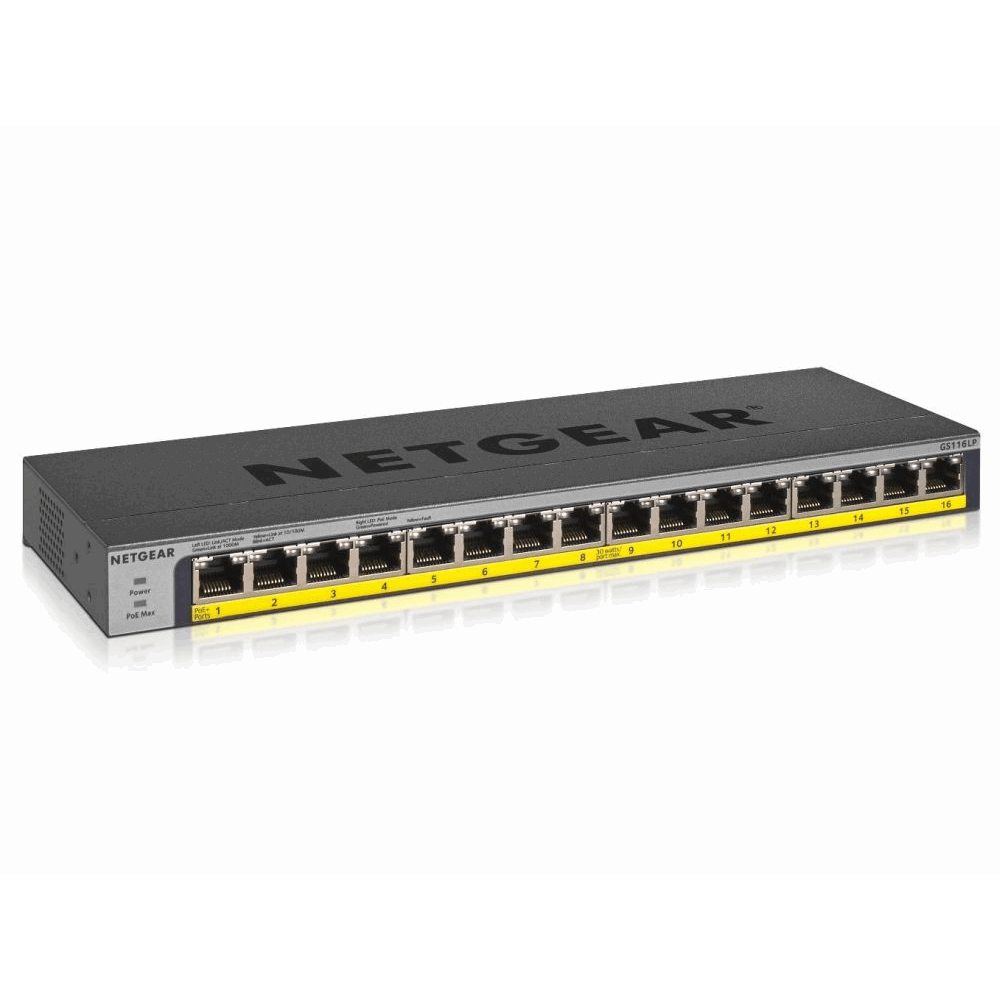 Netgear 16PT POE POE GIGABIT UNMANAGED Switch Indatel Webshop