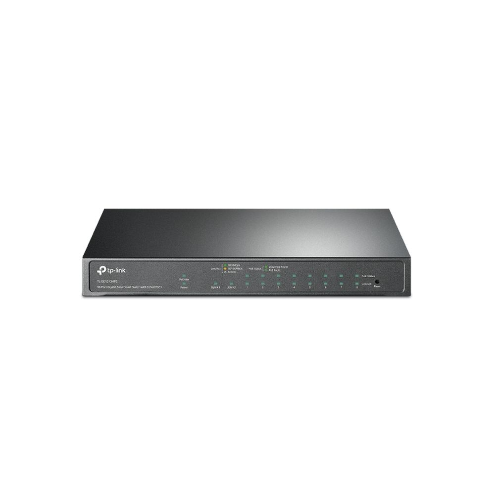 10-Port Gigabit Easy Smart Switch with 8-Port PoE+ 10-Port Gigabit Easy Smart Switch with 8-Port PoE+